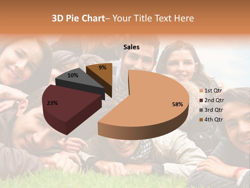 Grass Adults American PowerPoint Template