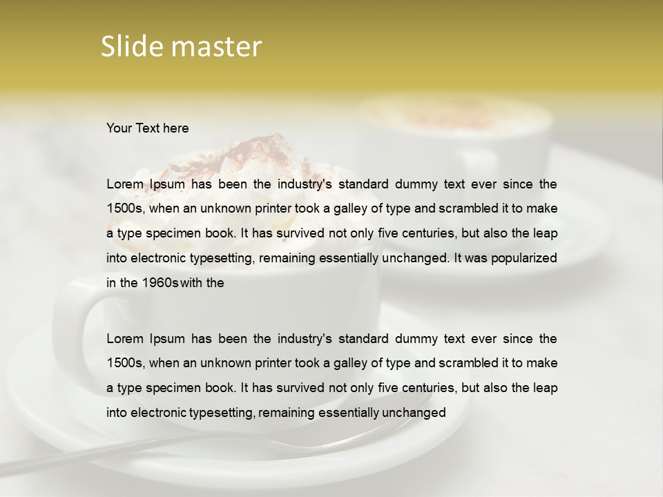 Spoon Table Drink PowerPoint Template