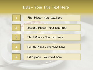 Spoon Table Drink PowerPoint Template