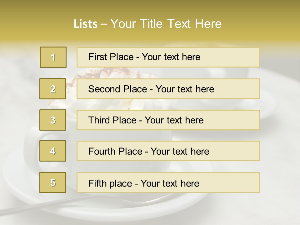 Spoon Table Drink PowerPoint Template