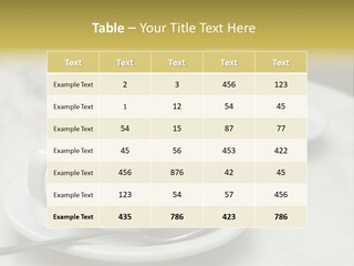 Spoon Table Drink PowerPoint Template