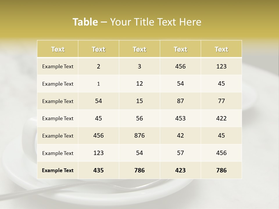 Spoon Table Drink PowerPoint Template