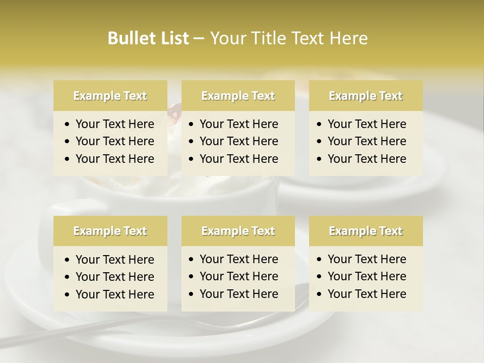 Spoon Table Drink PowerPoint Template