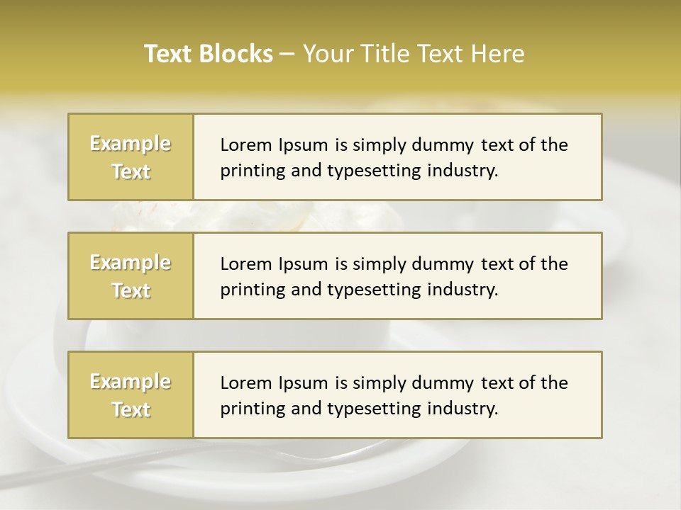 Spoon Table Drink PowerPoint Template