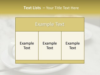 Spoon Table Drink PowerPoint Template