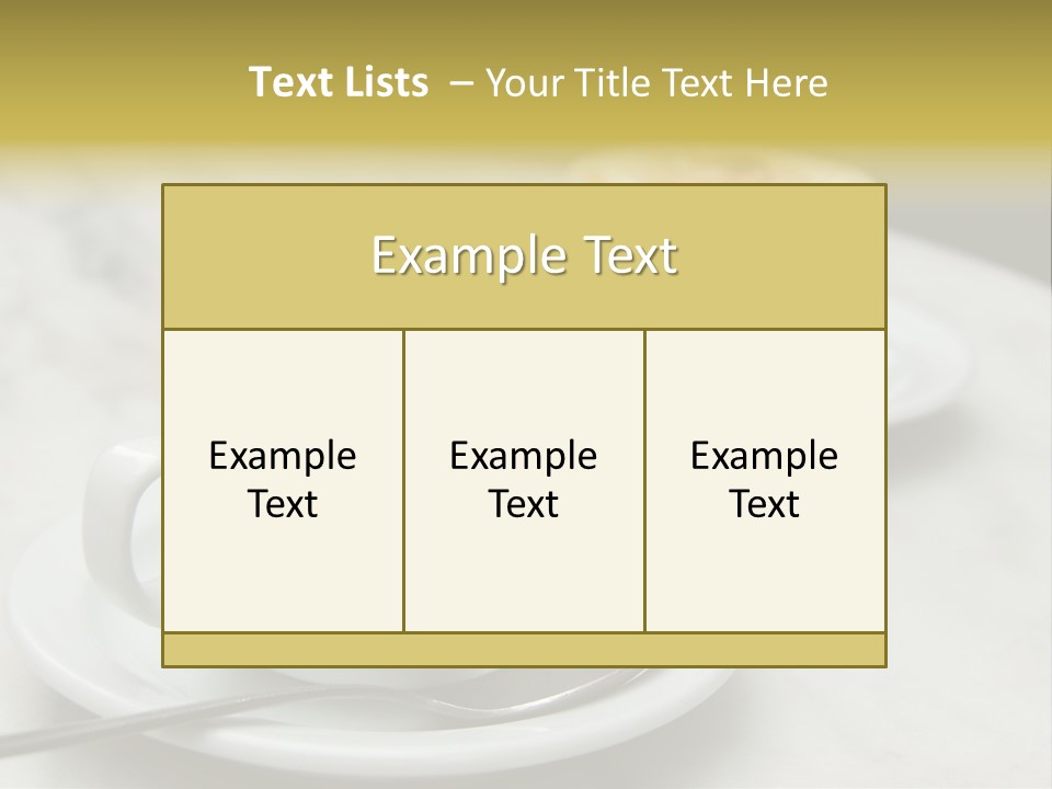 Spoon Table Drink PowerPoint Template