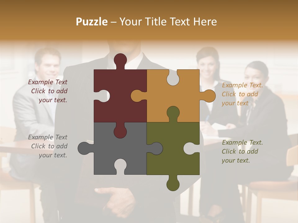 Executive Man Selfassured PowerPoint Template
