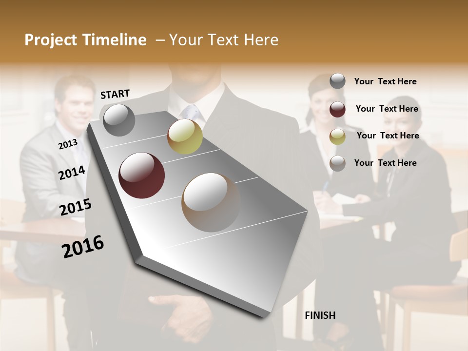 Executive Man Selfassured PowerPoint Template