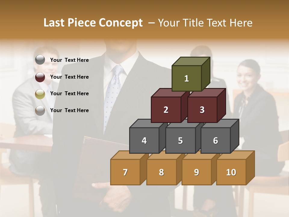 Executive Man Selfassured PowerPoint Template