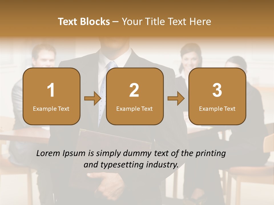 Executive Man Selfassured PowerPoint Template