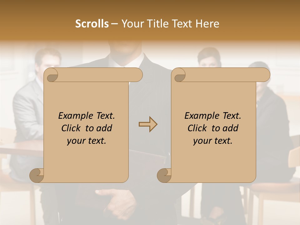 Executive Man Selfassured PowerPoint Template