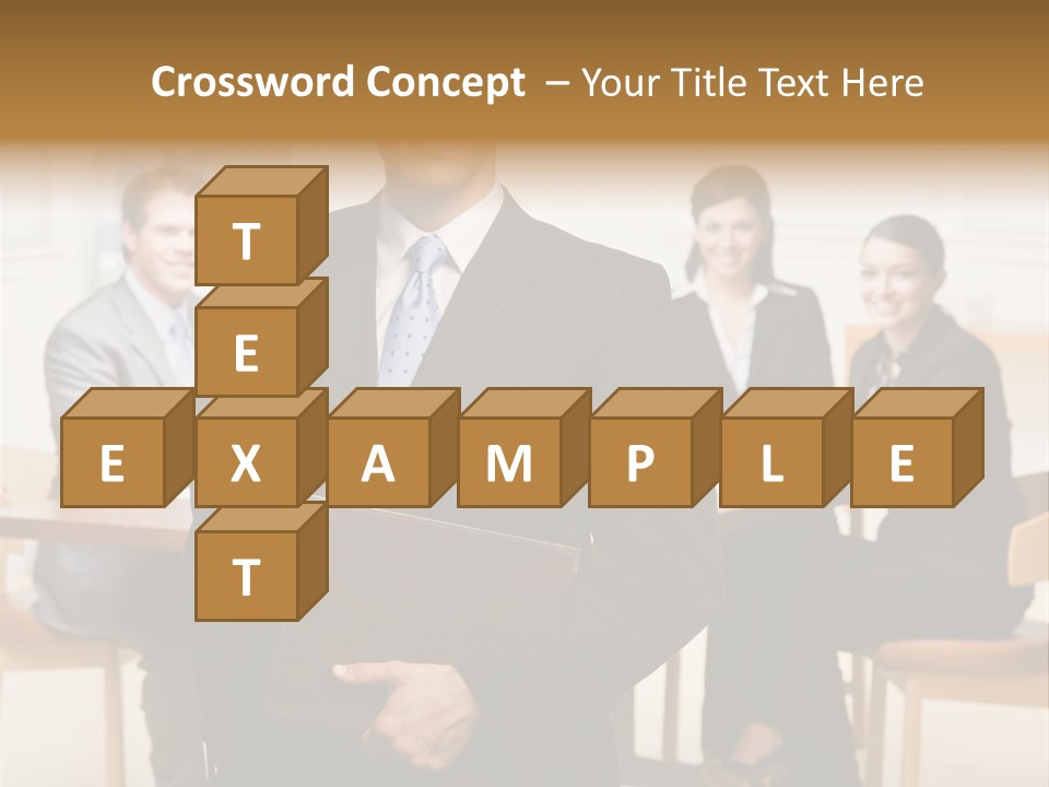 Executive Man Selfassured PowerPoint Template