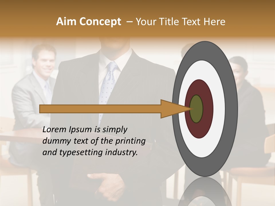 Executive Man Selfassured PowerPoint Template