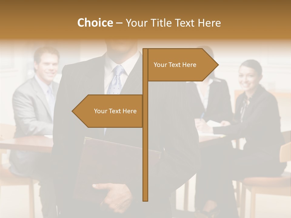 Executive Man Selfassured PowerPoint Template