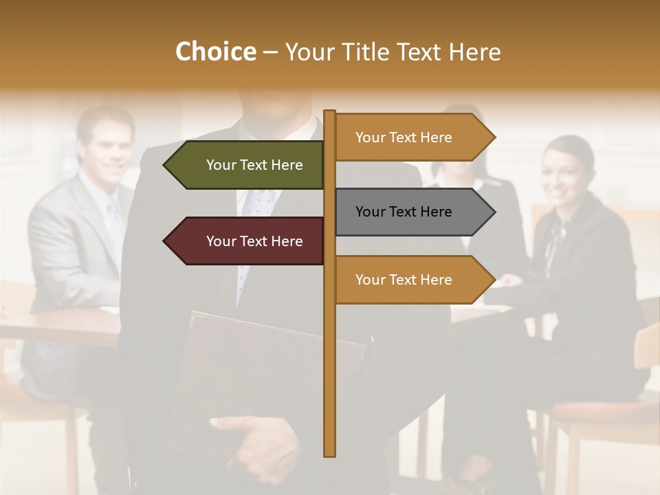 Executive Man Selfassured PowerPoint Template