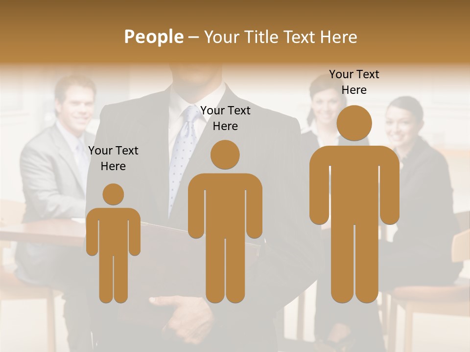 Executive Man Selfassured PowerPoint Template