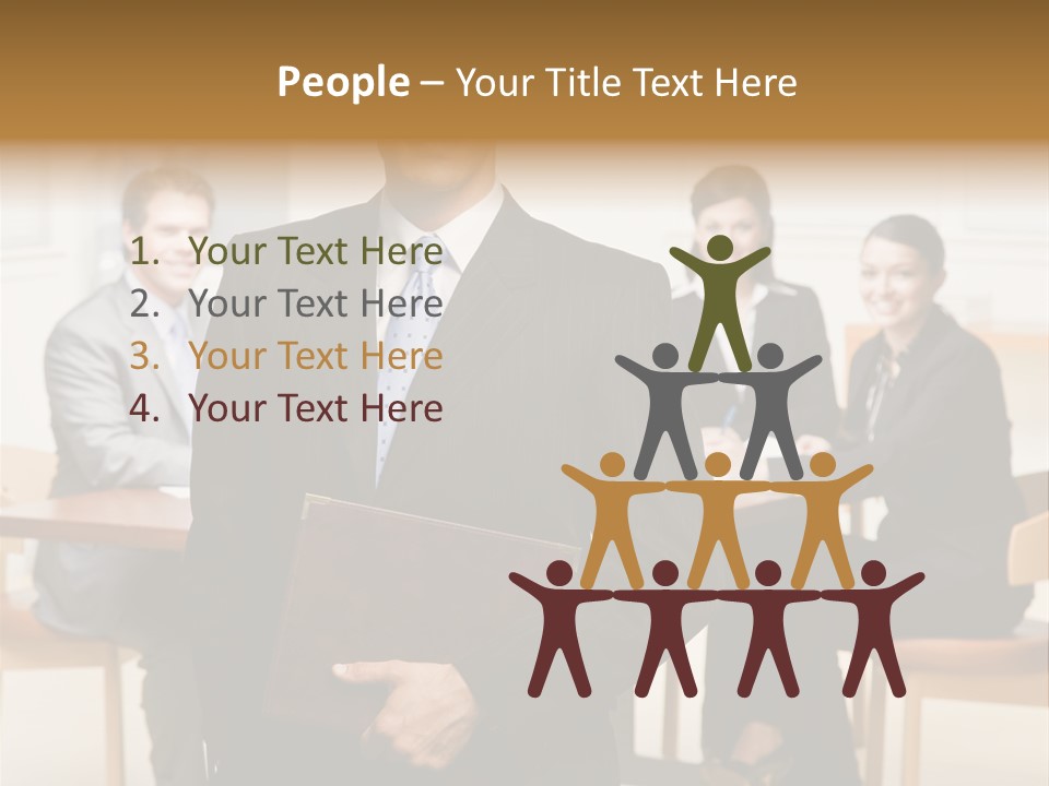 Executive Man Selfassured PowerPoint Template