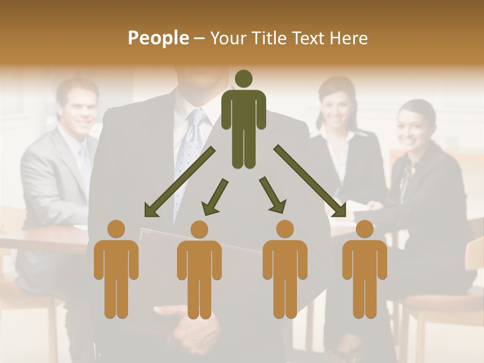 Executive Man Selfassured PowerPoint Template