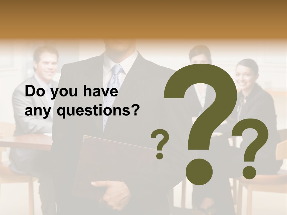 Executive Man Selfassured PowerPoint Template