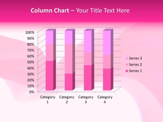 A Pink Abstract Background With A White Background PowerPoint Template