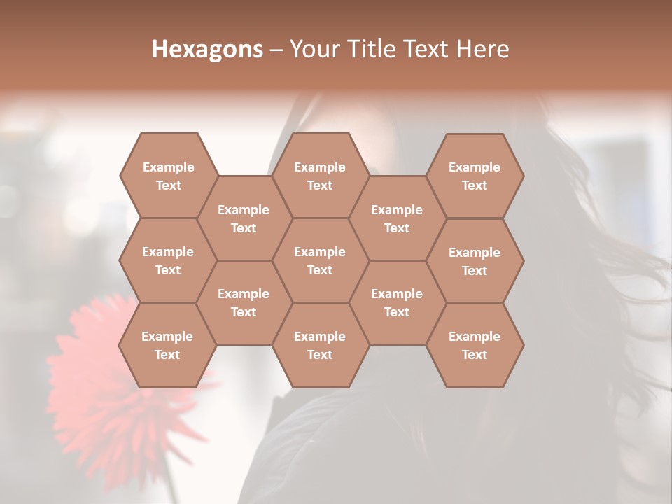 Female Street Dark PowerPoint Template