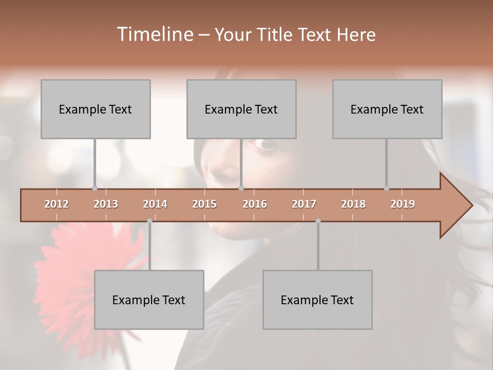 Female Street Dark PowerPoint Template