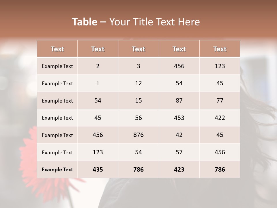 Female Street Dark PowerPoint Template