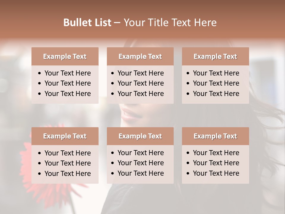 Female Street Dark PowerPoint Template