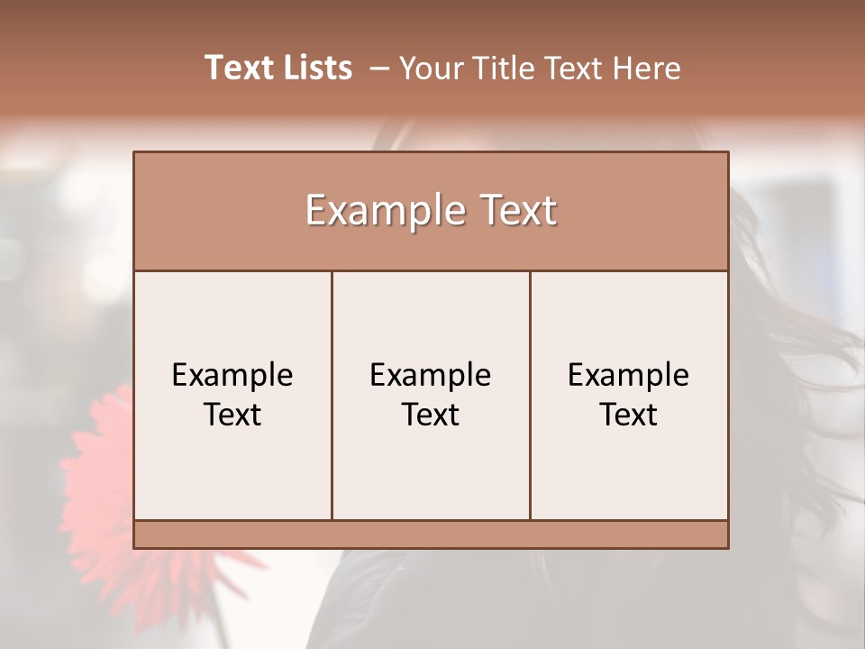 Female Street Dark PowerPoint Template