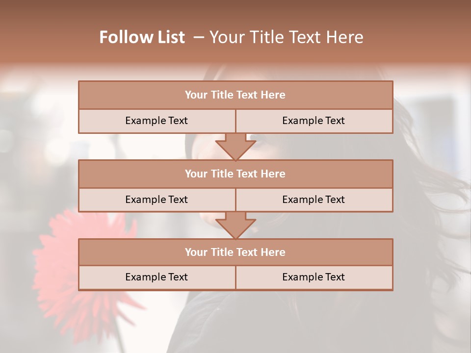 Female Street Dark PowerPoint Template