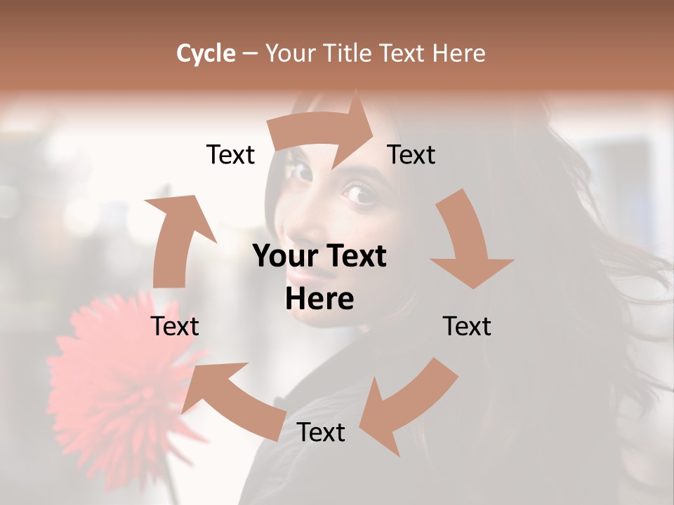 Female Street Dark PowerPoint Template