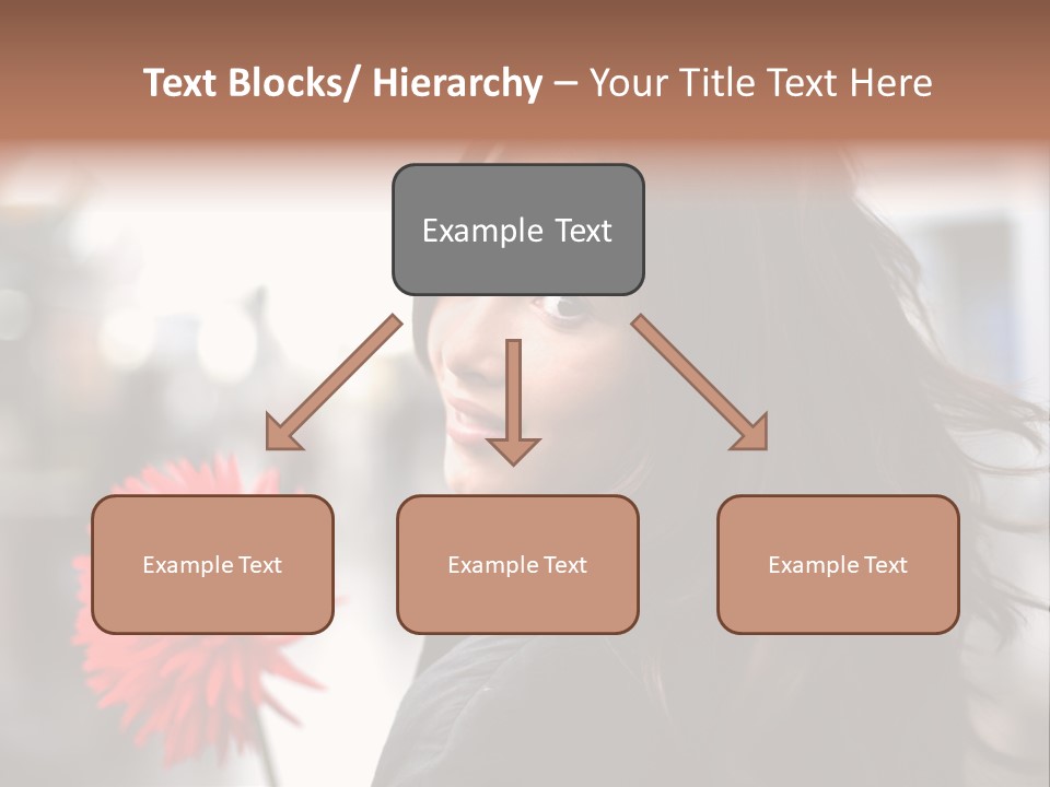 Female Street Dark PowerPoint Template