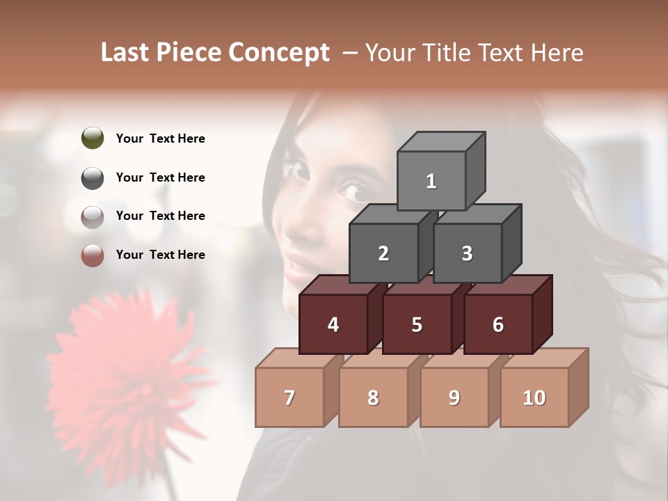 Female Street Dark PowerPoint Template