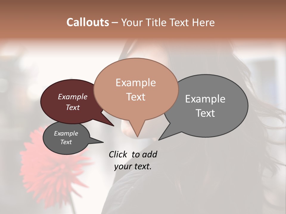 Female Street Dark PowerPoint Template