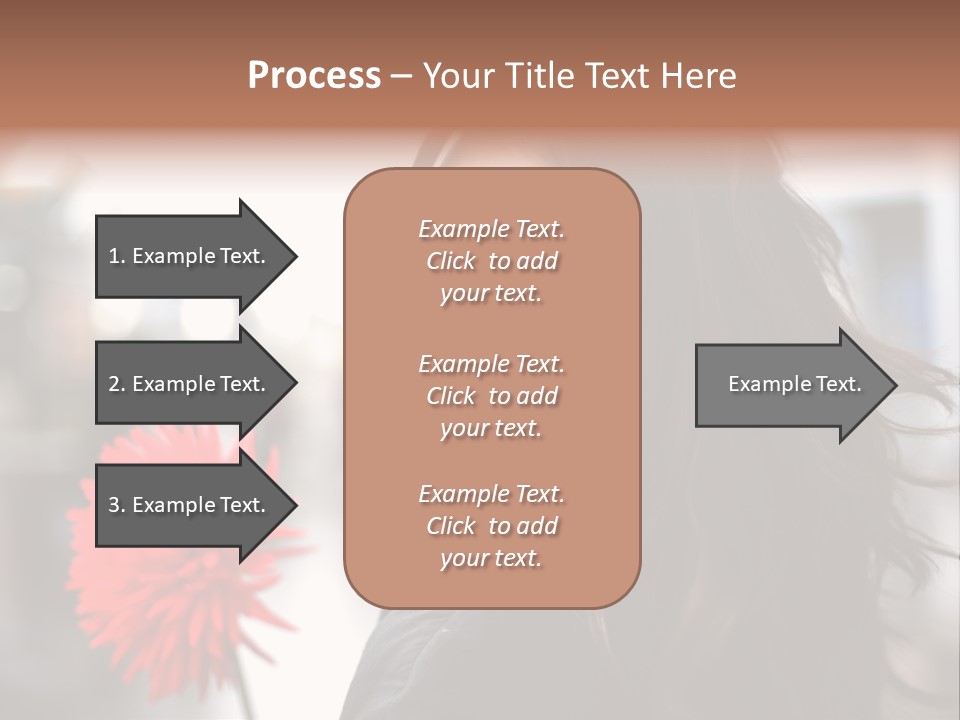 Female Street Dark PowerPoint Template