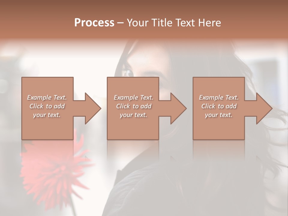 Female Street Dark PowerPoint Template