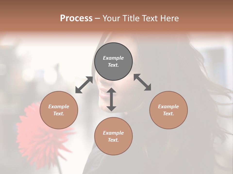 Female Street Dark PowerPoint Template