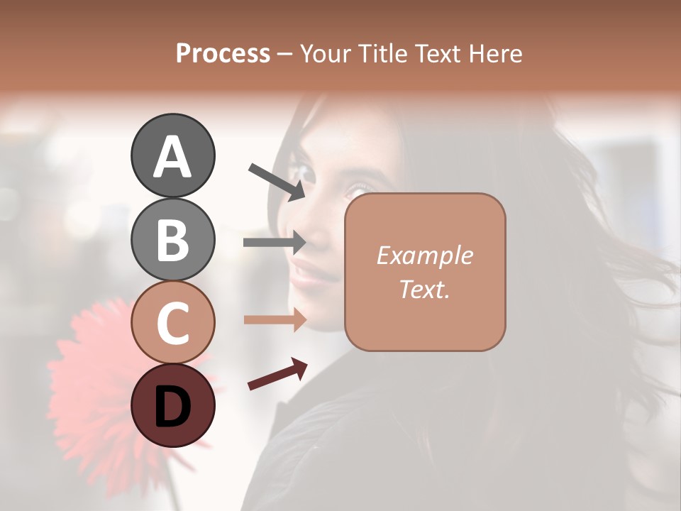 Female Street Dark PowerPoint Template