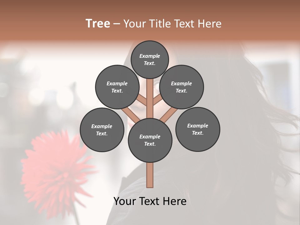 Female Street Dark PowerPoint Template