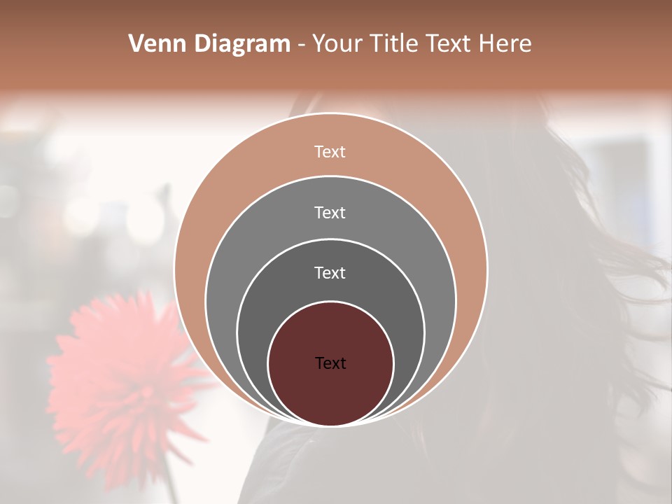 Female Street Dark PowerPoint Template