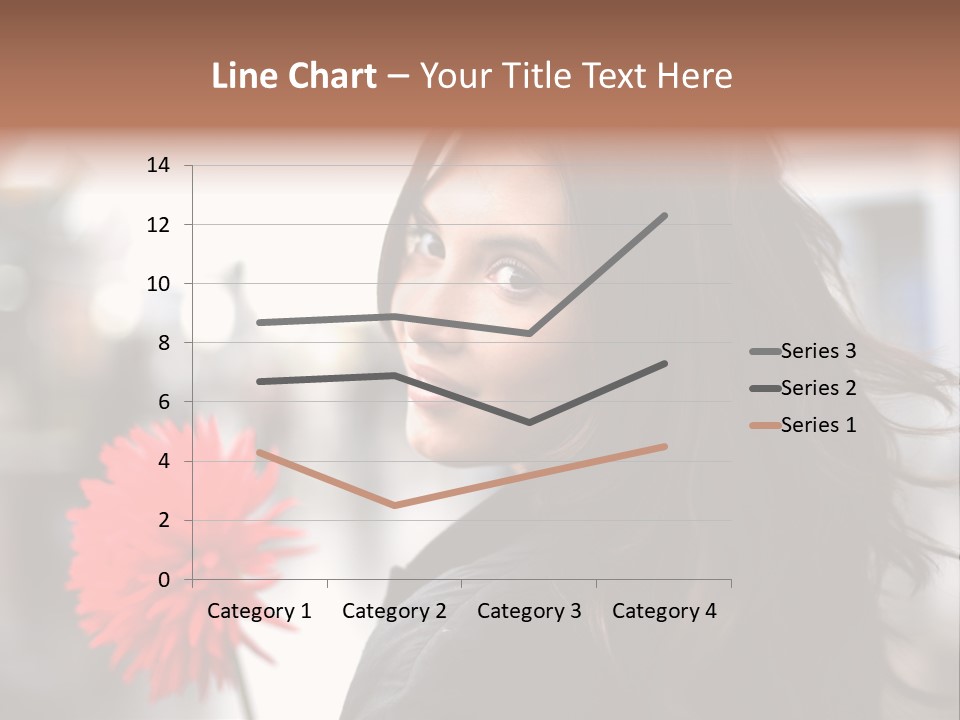 Female Street Dark PowerPoint Template