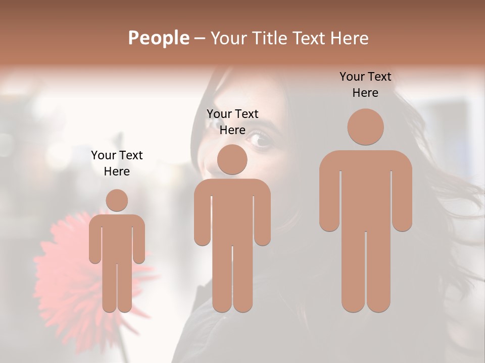 Female Street Dark PowerPoint Template