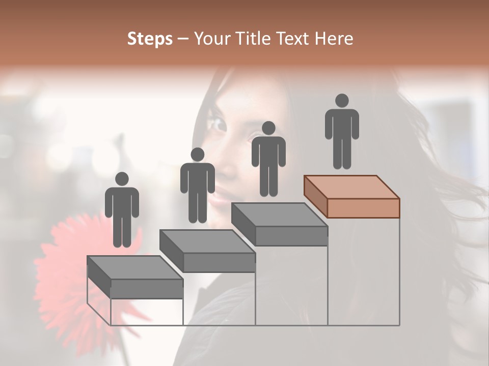 Female Street Dark PowerPoint Template