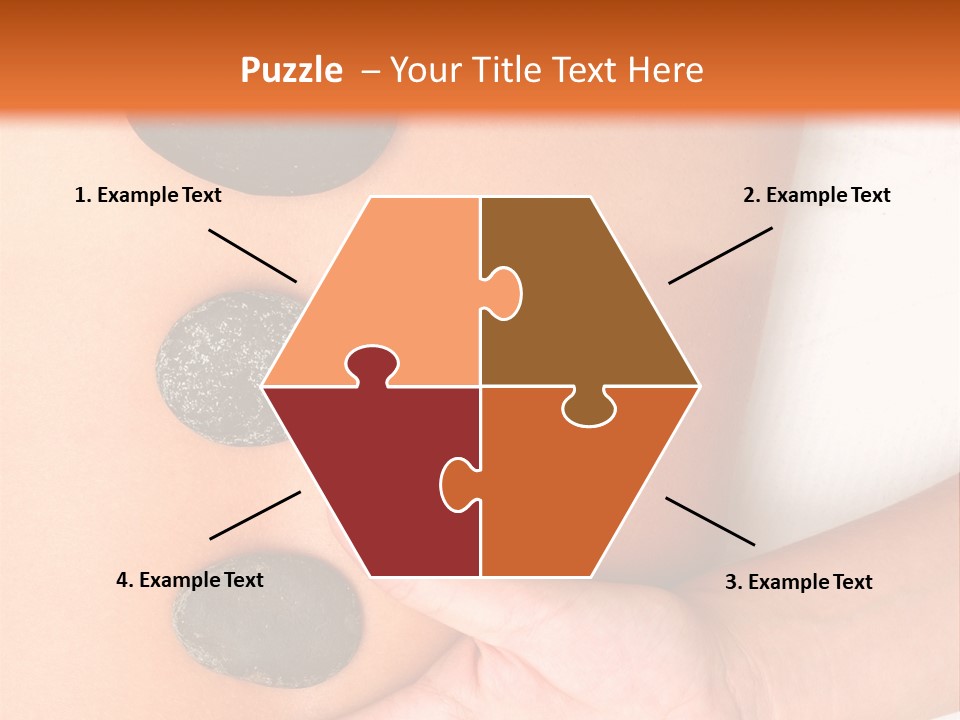 A Woman's Back With Stones On It PowerPoint Template