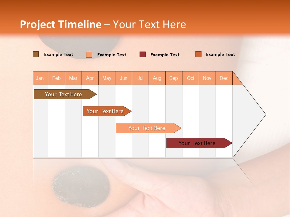 A Woman's Back With Stones On It PowerPoint Template