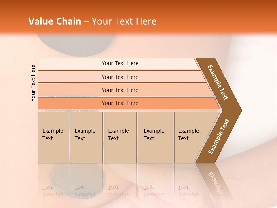 A Woman's Back With Stones On It PowerPoint Template