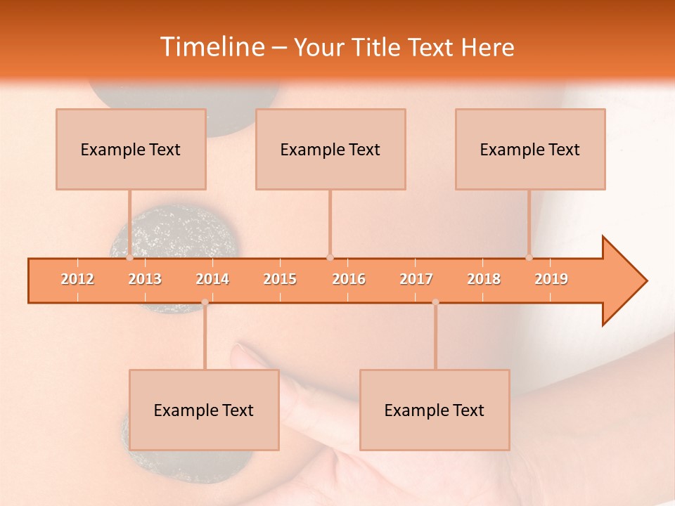 A Woman's Back With Stones On It PowerPoint Template