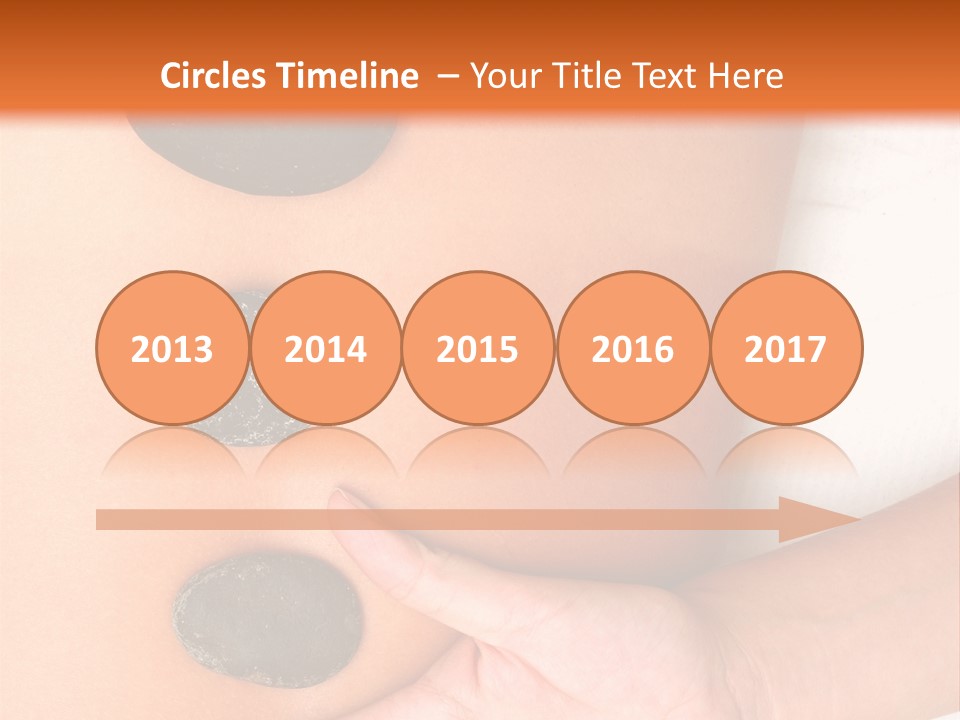 A Woman's Back With Stones On It PowerPoint Template