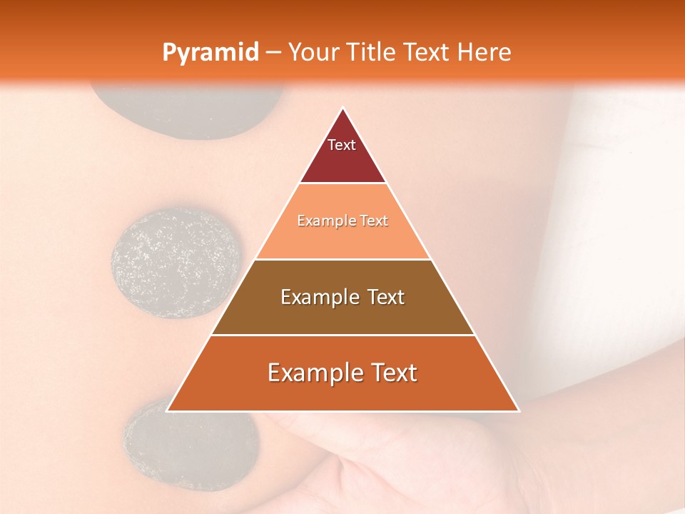 A Woman's Back With Stones On It PowerPoint Template