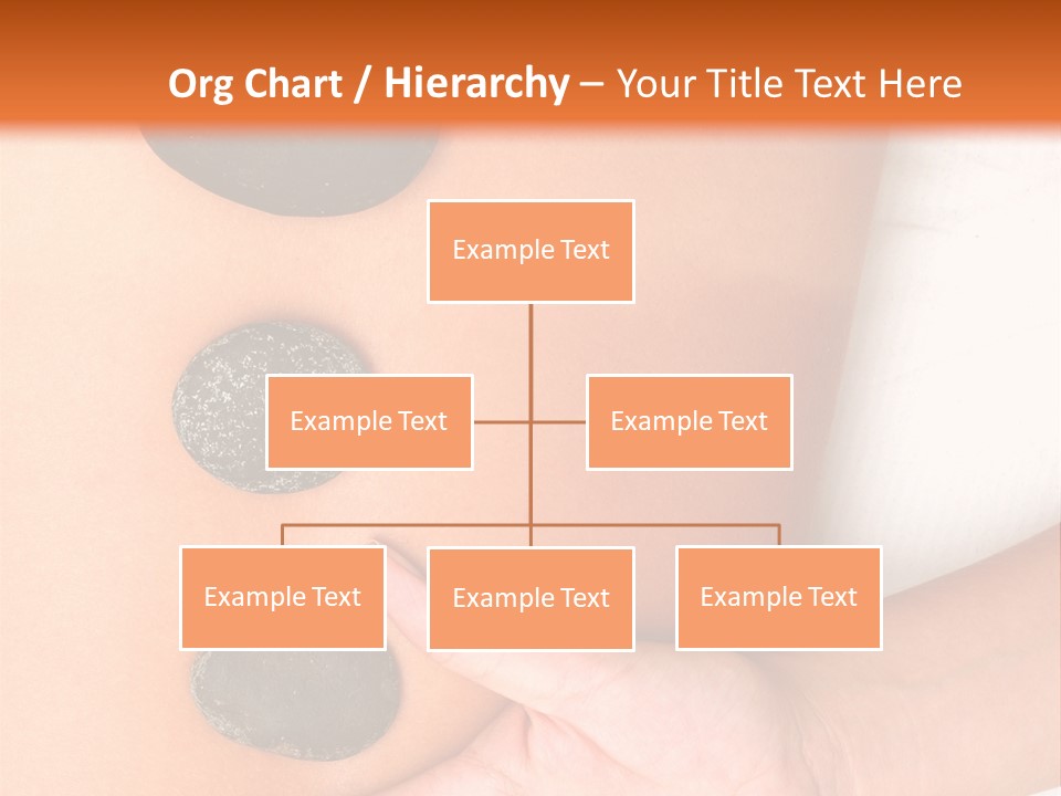 A Woman's Back With Stones On It PowerPoint Template